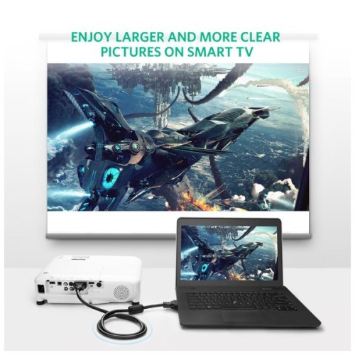 Кабель мультимедійний VGA M to VGA M 1.5m VG101 black Ugreen (11630)