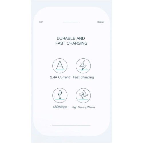 Дата кабель USB 2.0 AM to Micro 5P 1.0m 3A black Essager (EXCM-LS01)