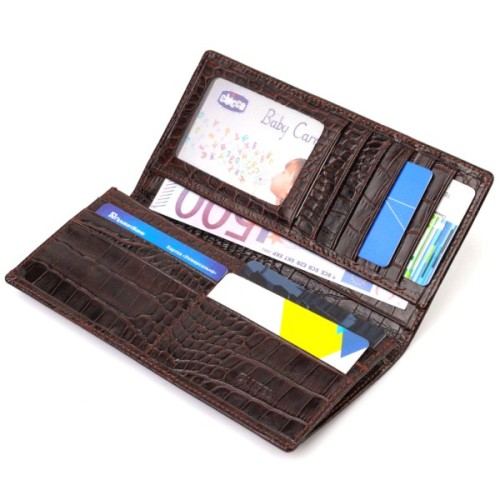 Гаманець Canpellini З натуральної шкіри Коричневий (21905)