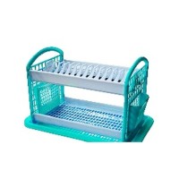 Сушарка для посуду Консенсус 2 яруси бірюза (000023286)