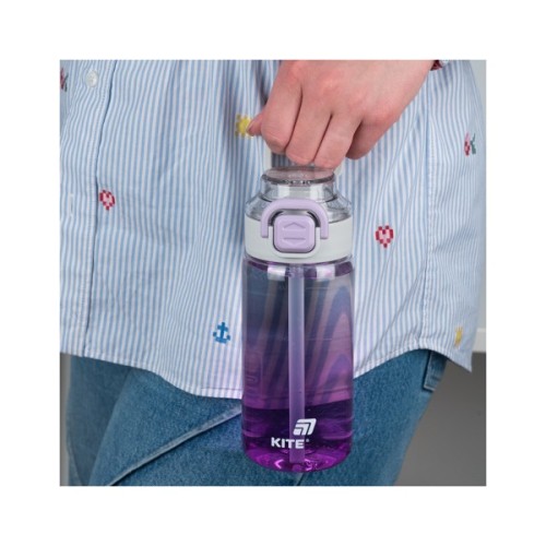 Поїльник-непроливайка Kite 600 мл, фіолетова (K25-1212-3)