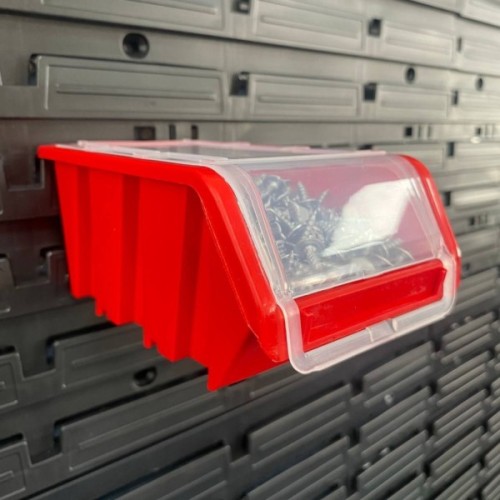 Ящик для інструментів Kistenberg ємність з кришкою, червоний, 195*120*90, TRUCK PLUS, KTR20F-3020 (KTR20F-3020)