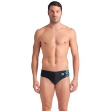 Плавки Arena Kikko V Swim Briefs 006750-508 чорний, бірюзовий 110 (3468337491552)