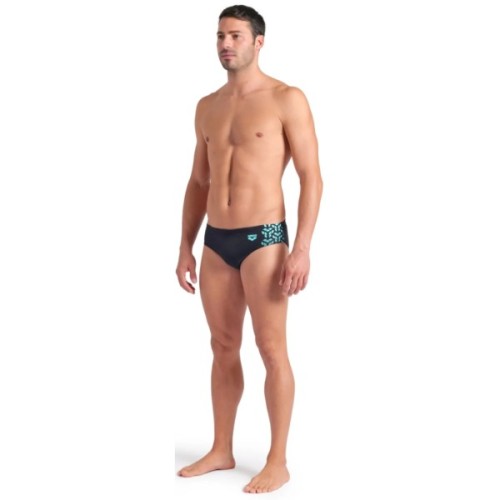 Плавки Arena Kikko V Swim Briefs 006750-508 чорний, бірюзовий 110 (3468337491552)