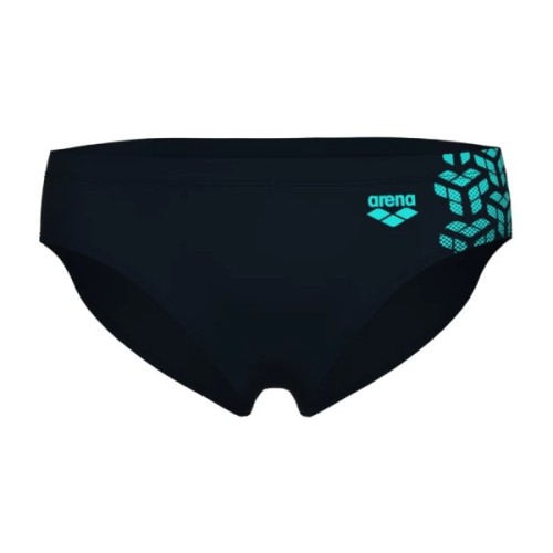 Плавки Arena Kikko V Swim Briefs 006750-508 чорний, бірюзовий 110 (3468337491552)