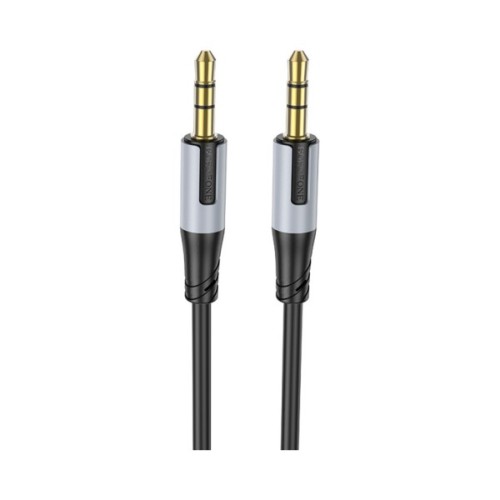 Кабель мультимедійний 3.5mm M to 3.5mm M 1.0m black BOROFONE (6941991108310)