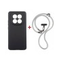 Чохол до мобільного телефона Dengos Case + Cross-body Strap Xiaomi Redmi Note 15 Black+Grey (DG-KM-CCRB-33)