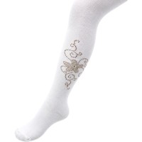 Колготки дитячі BNM зі стразами (M0C0302-1156-11G-white)