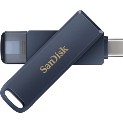 USB флеш накопичувач SanDisk 128GB Phone Drive for iPhone Metallic Sky Lightning/Type-C U (SDIXD0N-128G-GN6NE)