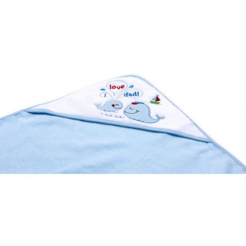 Рушник для купання дитячий Luvable Friends з капюшоном для хлопчиків (94912)