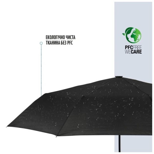 Парасоля Perletti Ombrelli promozionali Складана Автоматична Чорна (96007-01)