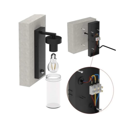 Світильник EMOS PIR E27 15 Вт IP44 (ZGC040P)