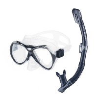 Набір для плавання Aqua Speed Manus + Borneo 8238 606-07 чорний Уні OSFM (5908217682383)