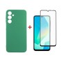 Чохол до мобільного телефона Dengos Samsung Galaxy A16 Soft + glass (Mint) (DG-KM-134)