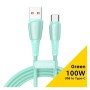 Дата кабель USB 2.0 AM to USB-C 1.0m 100W green Essager (EXCT1-CH06)