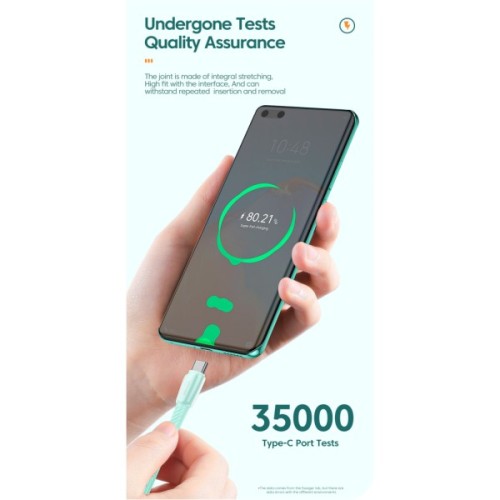 Дата кабель USB 2.0 AM to USB-C 1.0m 100W green Essager (EXCT1-CH06)