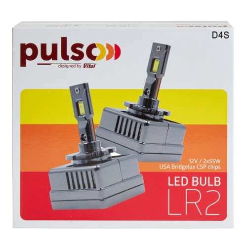 Автолампа PULSO LR2-D4S/USA Bridgelux CSP chips/12V/2*55W/10000Lm/6000k (LR2-D4S)