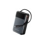 Батарея універсальна Vention 20000mAh 65W 3A PD, QC/3.0, USB-A, Type-C OUT, with Built-in USB-C Cable, LED Display (FHYB0)