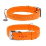 Нашийник для тварин WAUDOG Glamour з QR-паспортом, подвійний Ш 15 мм Д 27-36 см помаранчевий (38744)