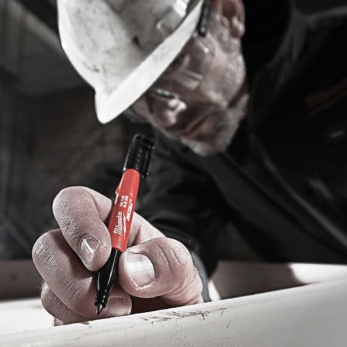 Маркер Milwaukee для будмайданчика INKZALL, тонкий, чорний (48223100)