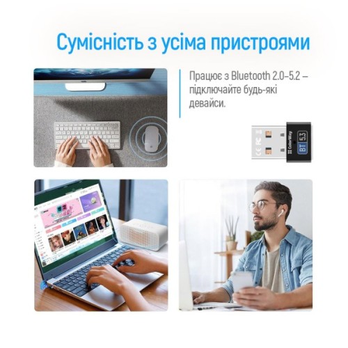 Bluetooth-адаптер ColorWay BT 5.3 (CW-AD-BT53)