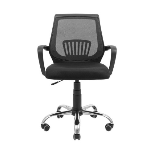 Офісне крісло Richman Стар Хром Піастра Сітка чорна + сіра (ADD0003156)