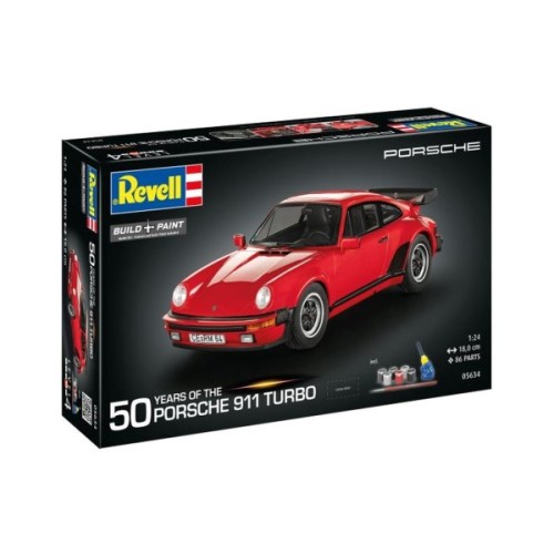 Збірна модель Revell набір до 50 річниці автомобіль Porsch 911 Турбо, рівень 4, 1:24 (RVL-05634)