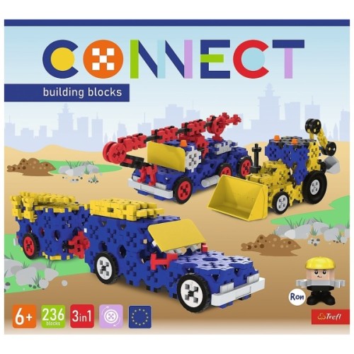 Конструктор Trefl Connect 3 в 1, 236 деталей (5900511619799)