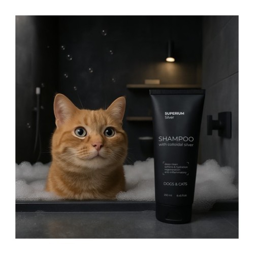 Шампунь для тварин Superium Сільвер універсальний з колоїдним сріблом для котів та собак 250 мл (9106)