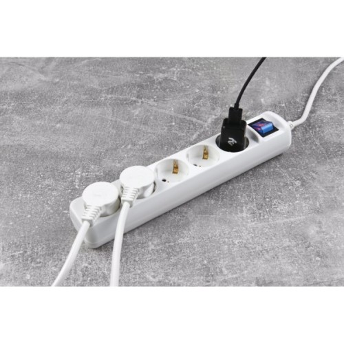 Мережевий фільтр живлення 2E 5xSchuko, 3м (2E-U05ESM3)