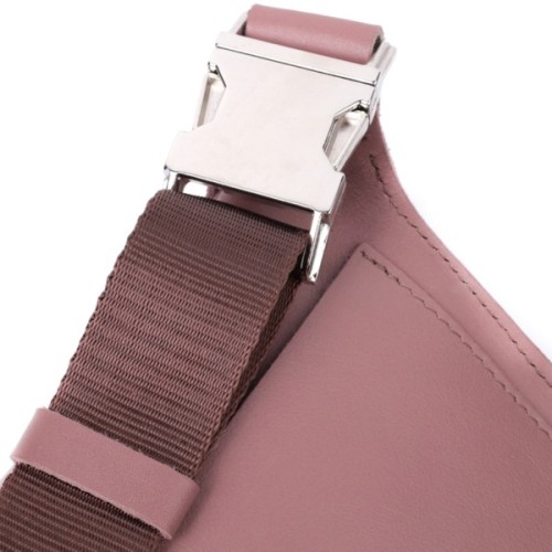 Сумка Grande Pelle Бананка з натуральної шкіри Бежева (22816)