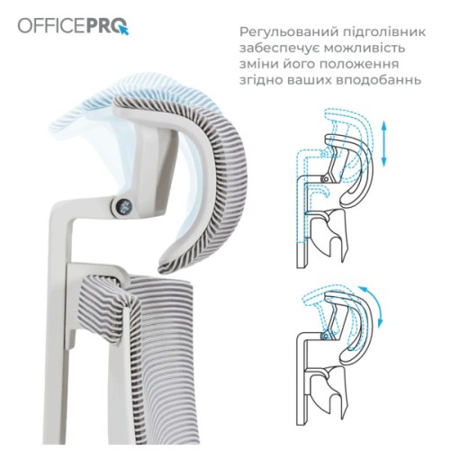 Офісне крісло OfficePro Balance OC620-W-LG-LG (OC620-W-LG-LG)