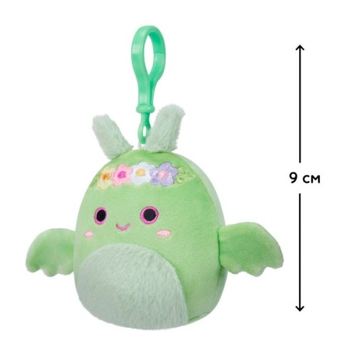 М'яка іграшка Squishmallows на кліпсі – Дракон Тов 9 см (SQCP00217)