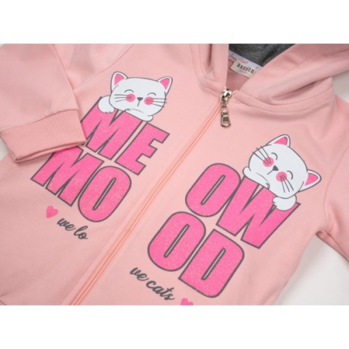 Спортивний костюм дитячий Breeze з котиками (15229-86G-pink)