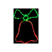 Гірлянда Delux Motif flash Bell 50 х 35 см червоний/зелений IP44 EN (90012987)