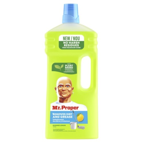Засіб для миття підлоги Mr. Proper Чистота і блиск Лимон 1.5 л (5410076957484)