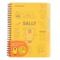 Зошит Yes А5 Line Friends. Sally пластикова обкладинка 80 аркушів, лінія (765736)