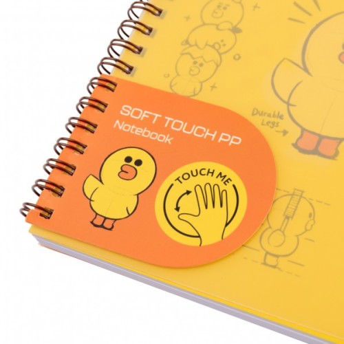 Зошит Yes А5 Line Friends. Sally пластикова обкладинка 80 аркушів, лінія (765736)