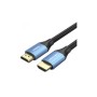 Кабель мультимедійний HDMI M to HDMI M 1.5m V2.0 4K60Hz aluminum alloy blue Vention (ALHSG)