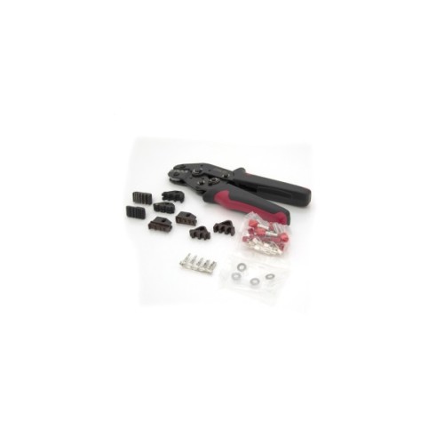 Затискач для клем CINLINELE Black-red + насадки 06 -0.5-6mm2, 02С -0.5-2.5mm2, 06WF -0.25-16mm2, 48B -0.5-2.5mm2 (Cinlin-2549)