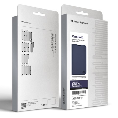 Чохол до мобільного телефона Armorstandart OneFold Case Motorola Edge 70 Fusion 5G Dark Blue (ARM91214)