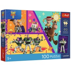 Пазл Trefl UFT Premium Plus Toy Story 5 Іграшки в дії 100 елементів (5900511165562)