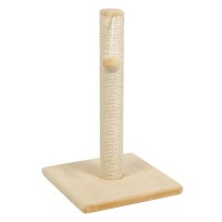 Дряпка (кігтеточка) для котів Природа Д00 стовпчик 53 см "ДЖУТ" (бежевий) (4823082425273)