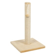 Дряпка (кігтеточка) для котів Природа Д00 стовпчик 53 см "ДЖУТ" (бежевий) (4823082425273)