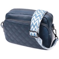 Сумка Vintage З натуральної шкіри Синя (22636)