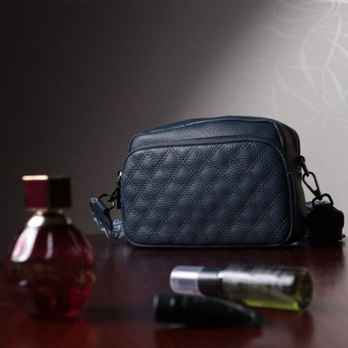 Сумка Vintage З натуральної шкіри Синя (22636)