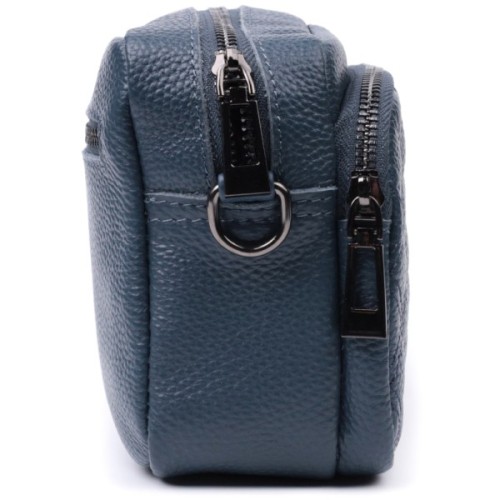 Сумка Vintage З натуральної шкіри Синя (22636)