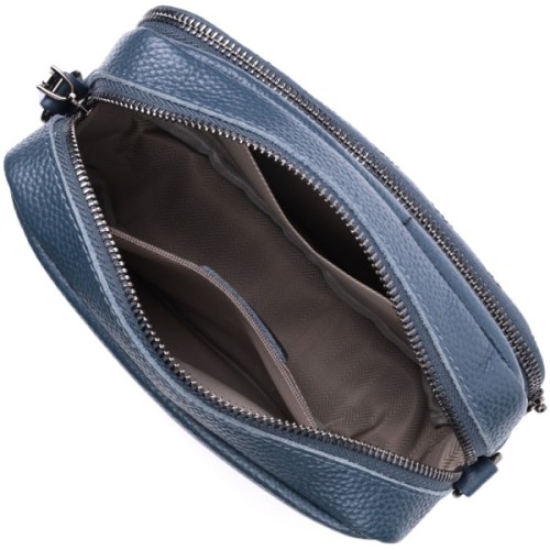 Сумка Vintage З натуральної шкіри Синя (22636)