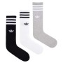 Шкарпетки Adidas High Crew Sock IU2653 білий, сірий, чорний M (40-42) (4066757431791)