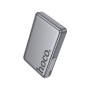 Батарея універсальна HOCO 10000mAh Sunlight PD/20W Magnetic with stand Metal Grey (Q36A / 714987)